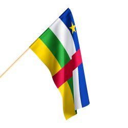 Flaga Republiki Środkowoafrykańskiej szybko Flaga Republiki Środkowoafrykańskiej szybko