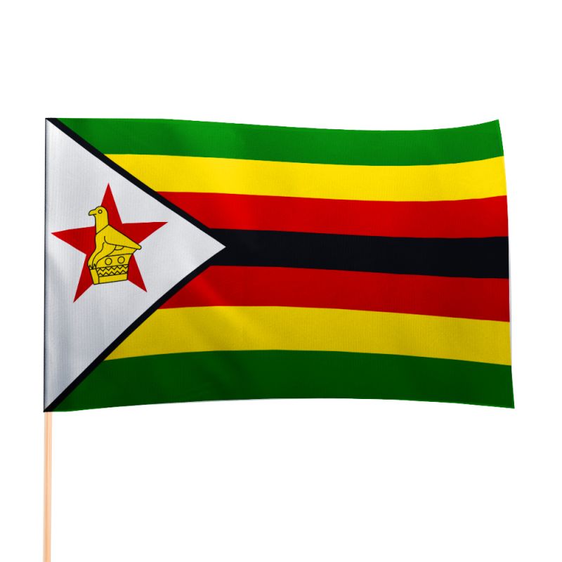 Flaga Zimbabwe różne wymiary