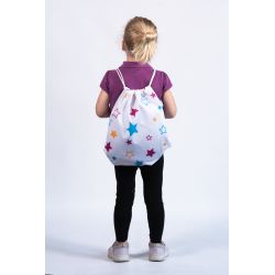 Plecak typu worek - Kolorowe gwiazdki