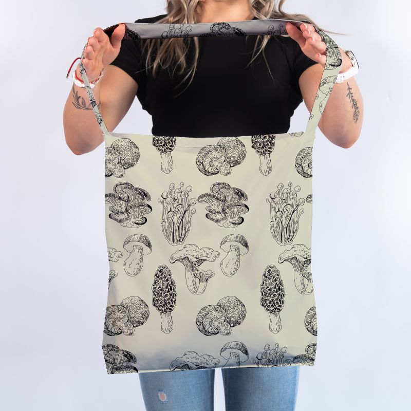 Torba na ramię z nadrukiem - Grzyby
