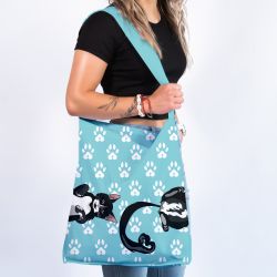 Torba na ramię z nadrukiem - Kot Przytulak