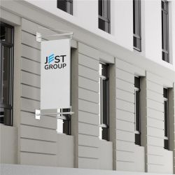 Uchwyt na flagę lu baner fasadowy ze stali nierdzewnej premium