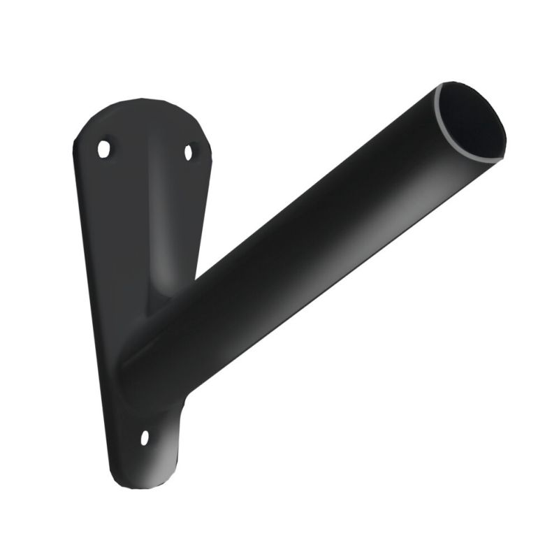 Uchwyt fasadowy aluminiowy na flagę elewacyjną - biały i czarny