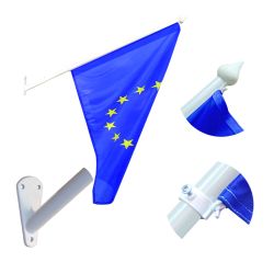 Uchwyt fasadowy aluminiowy z masztem 130cm (wykończenia PCV)