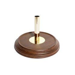 Stojak na flagi - ciemne drewno