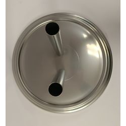 Podwójny stojak na flagi - duży, złoty