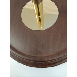 Stojak na flagi - ciemne drewno