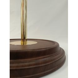 Stojak na flagi - ciemne drewno