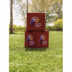 Kostka reklamowa z pianki -  siedzisko lub stolik reklamowy.