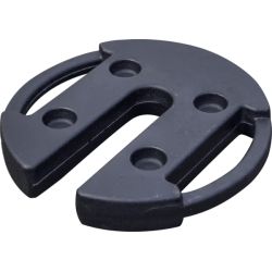 Obciążnik żeliwny 15kg - wygodne uchwyty do przenoszenia