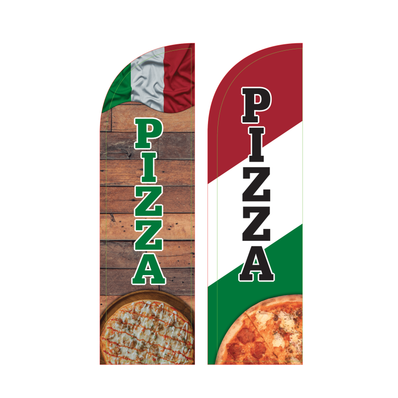Żagiel reklamowy, flaga reklamowa "PIZZA"