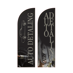 Żagiel reklamowy, flaga reklamowa "AUTO DETALING"