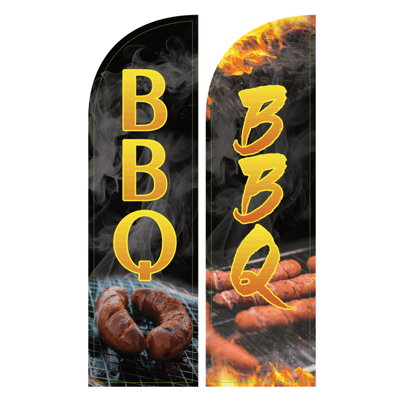 Żagiel reklamowy, flaga reklamowa "BBQ"