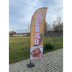 Maszt do flag aluminiowy M - 350cm
