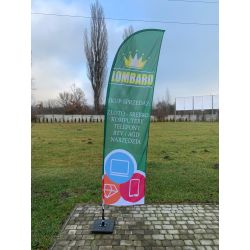 Maszt do flag aluminiowy XL - 550cm