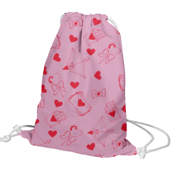 Plecak worek - list miłosny różowy