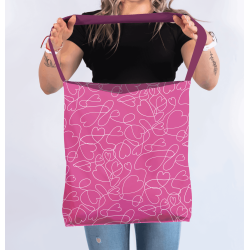 Torba na ramię „Pętla miłości” – romantyczna torba z nadrukiem | Prezent dla niej