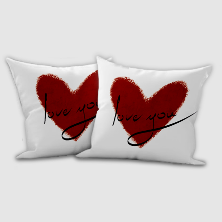 Poduszka 35x35cm „Gra Miłosna” – dekoracyjna, z nadrukiem