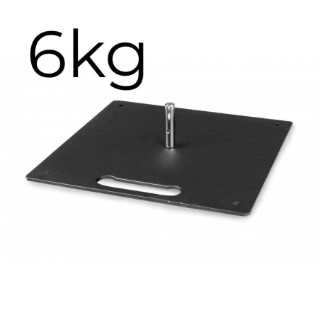 Żeliwna płyta do flag reklamowych 6kg - stabilna podstawa pod beachflag