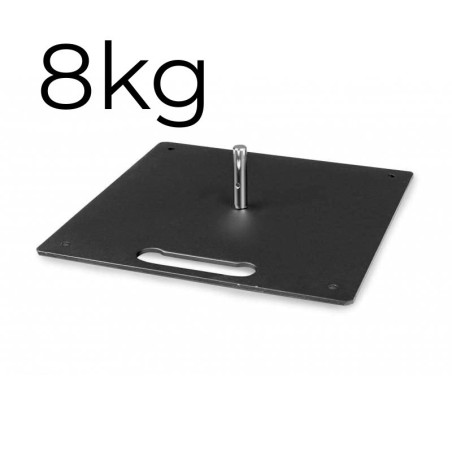 Żeliwna płyta do flag reklamowych 8kg - stabilna podstawa pod beachflag