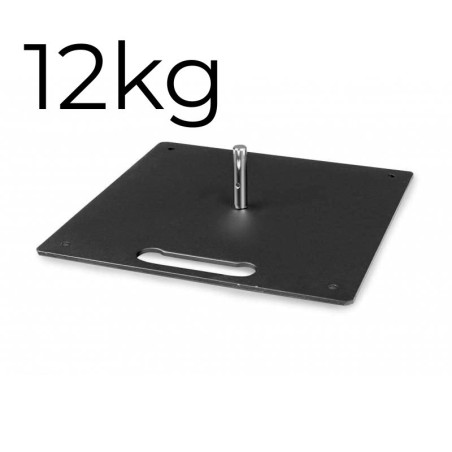 Żeliwna płyta do flag reklamowych 12kg - stabilna podstawa pod beachflag