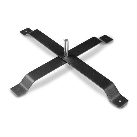 Metalowa podstawa krzyżowa do flag i masztów | Stabilna baza reklamowa