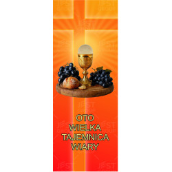Baner na Boże Ciało "Oto wielka tajemnica wiary"