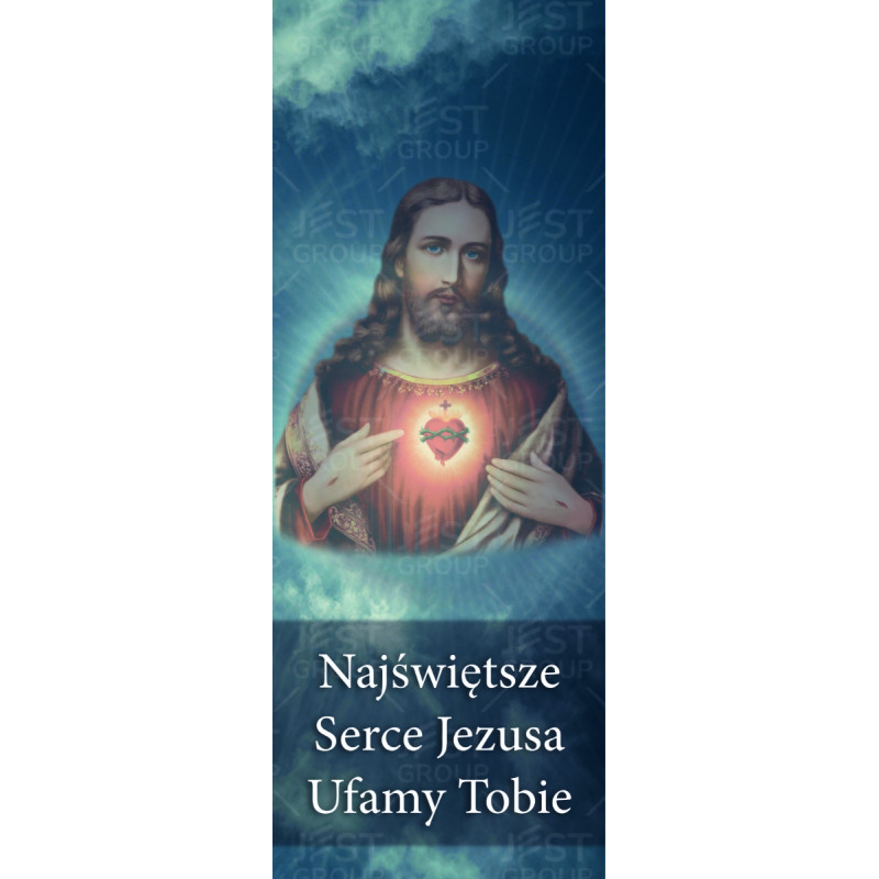 Baner na uroczystości religijne, trwały nadruk | Jest