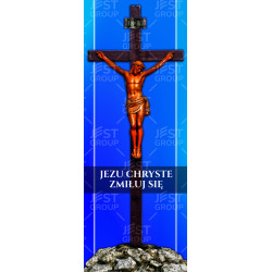 Baner na Wielki Piątek "Jezu Chryste Zmiłuj się"