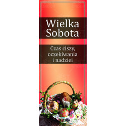 Baner na Wielką Sobotę "Czas ciszy, oczekiwania i nadziei"