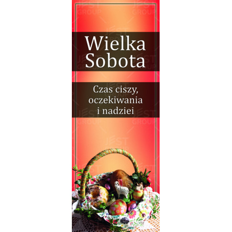 Baner na Wielką Sobotę "Czas ciszy, oczekiwania i nadziei"