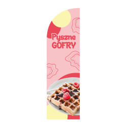 Żagiel reklamowy PYSZNE GOFRY