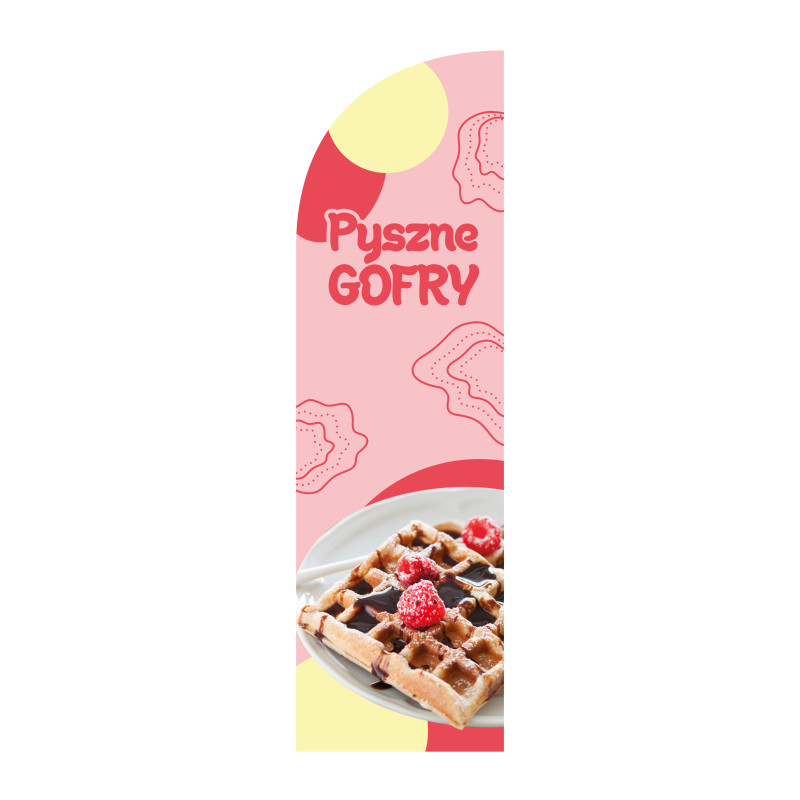 Żagiel reklamowy PYSZNE GOFRY