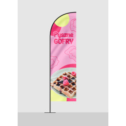 Żagiel reklamowy PYSZNE GOFRY