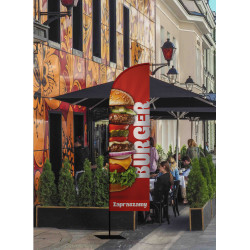 Żagiel reklamowy BIG BURGER