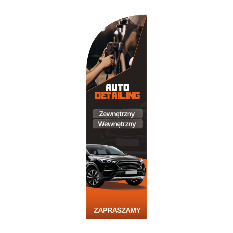Żagiel reklamowy AUTO DETAILING