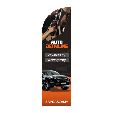 Żagiel reklamowy AUTO DETAILING