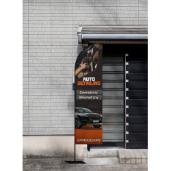 Żagiel reklamowy AUTO DETAILING