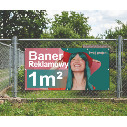 Baner reklamowy PVC 1 m² - personalizowany nadruk, wysoka wytrzymałość