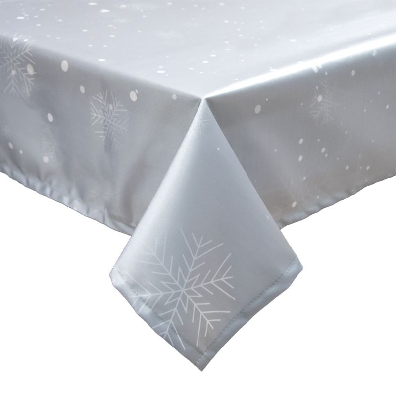 Świąteczny Obrus - srebrny