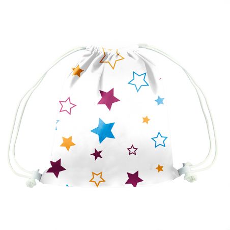 Plecak typu worek - Kolorowe gwiazdki