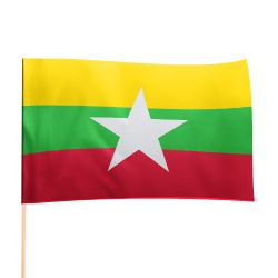 Flaga Mjanmy (Birmy) różne wymiary